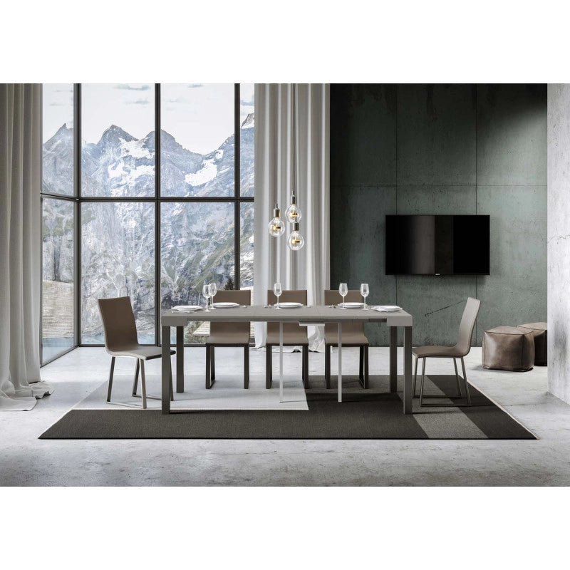 Consolle allungabile 90x40/300 cm Everyday telaio Antracite - Cashmere