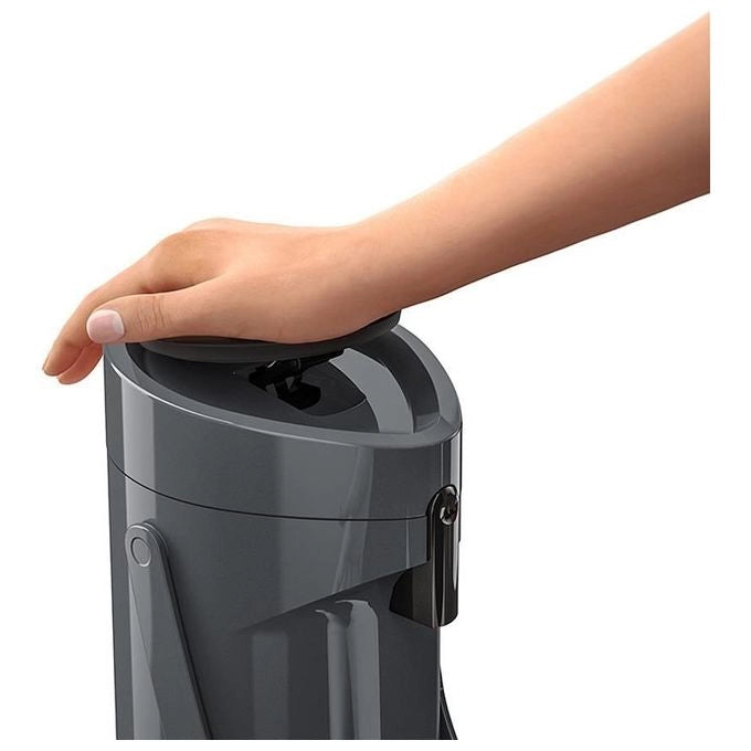 EMSA 515706 Ponza Caraffa Isotermica con Pompa 1,9 L Materiale Vetro Doppio Isolante Colore Antracite