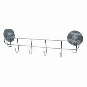 Trade Shop - Porta Asciugamani Con 4 Ganci Montaggio A Parete Con Biadesivo Bagno Casa 79847 -
