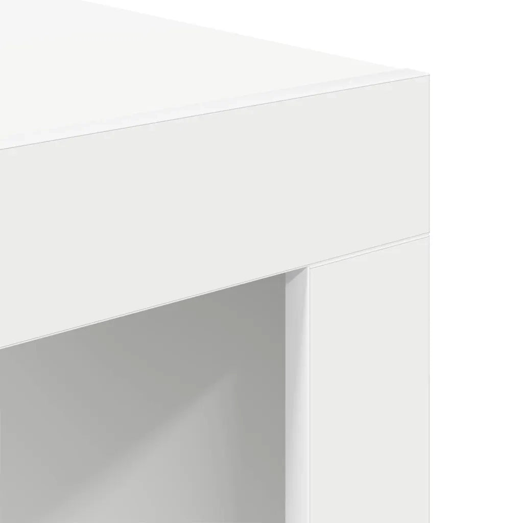 Tavolino da Salotto Bianco 50x50x35 cm in Truciolato 808549