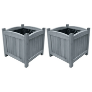 Letti Rialzati da Giardino 2 pz 30x30x30 cm in Legno di Abete cod mxl 50890