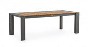 Tavolo Allungabile da Giardino 228-294x100x75h cm Cameron Antracite