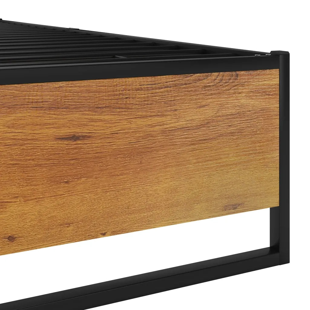 Giroletto-Struttura Letto Nero in Metallo 160x200 cm 630174