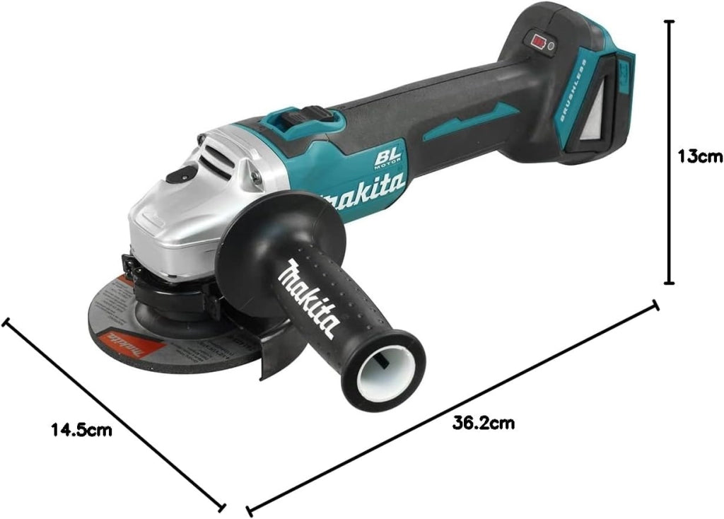 Makita DGA454Z - Mini-amoladora a bateria 18V litio-ion 115 mm BL solo maquina sin cargador ni bateria