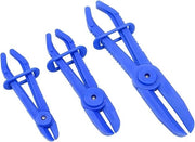 3 set di clip per tubi di gas - set di clip in nylon - clip per tubi di gas - gasslang - blu.