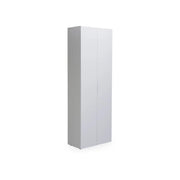 Armadio 2 ante con 6 ripiani bianco lucido cm 69x37x198 h