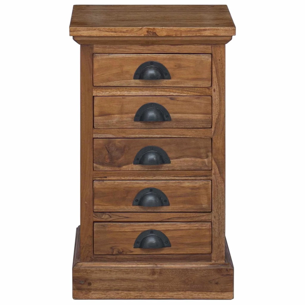 Cassettiera Naturale 35 x 30 x 60 cm Legno di teak solido 42017960