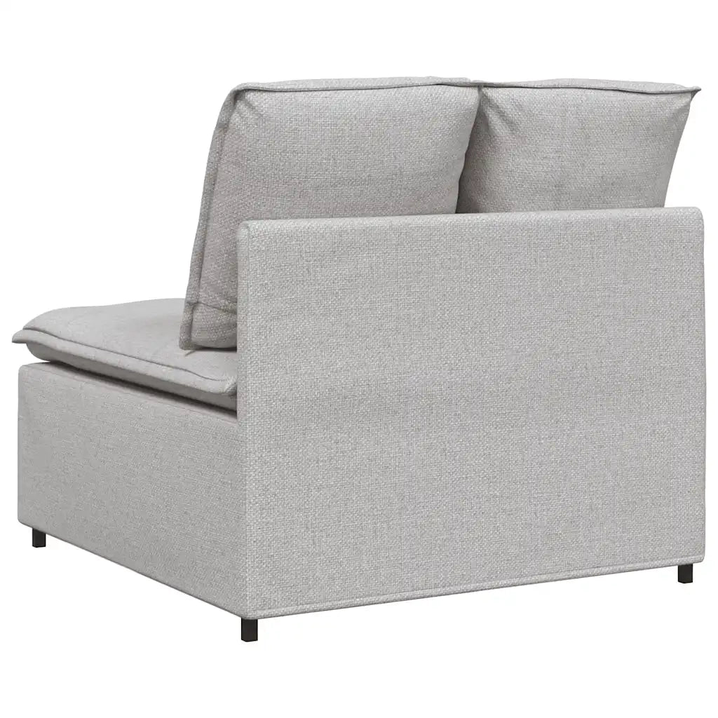 Modulo Centrale Divano Modulare con Cuscini Grigio Nuvola 100cm CFW1924962