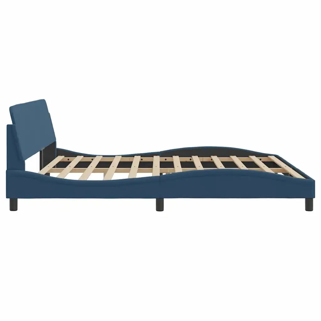 vidaXL Giroletto senza Materasso Blu 200x200 cm in Tessuto