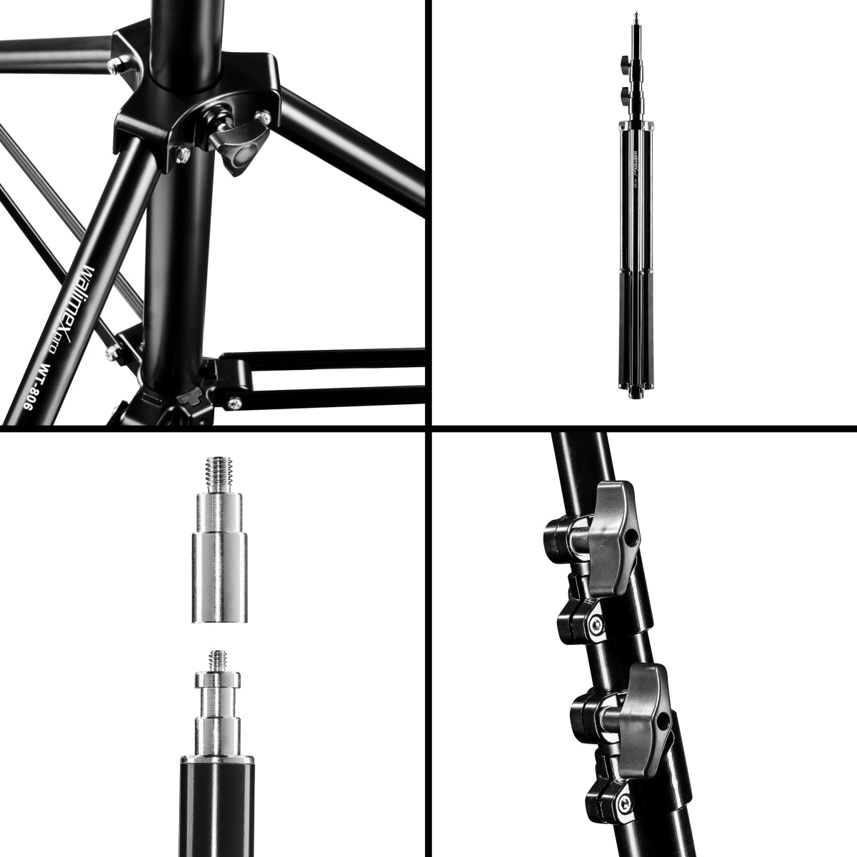 Luce a pannello LED 500 per fotografia con stativo per luci, Faro fotografico dimmerabile con display LCD e touchscreen, per foto e video professionali