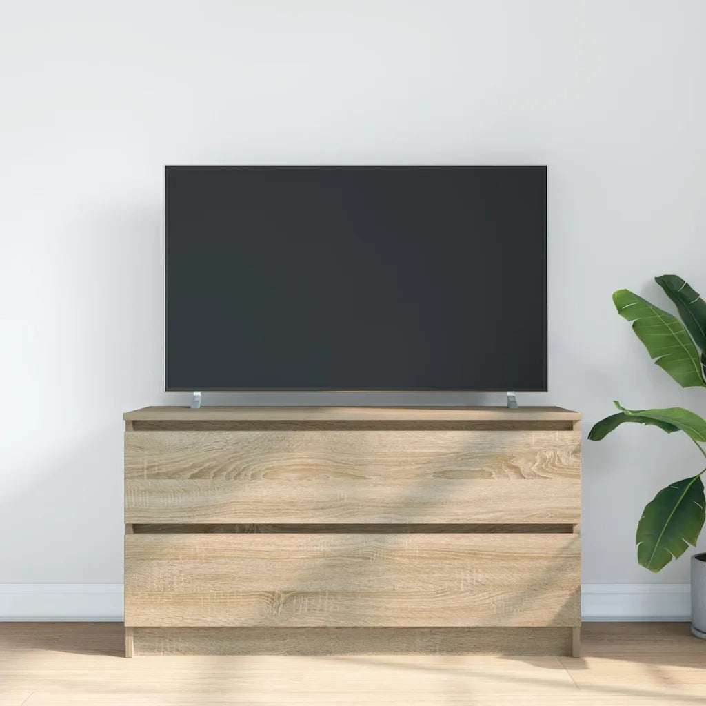 Mobile Porta TV Rovere Sonoma 100x35x54 cm in Legno Multistrato 861807