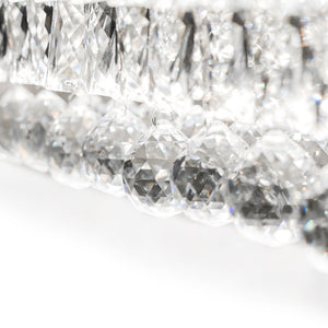 Lampada Da Soffitto Cristallo Led 102w Telecomando App417-cp