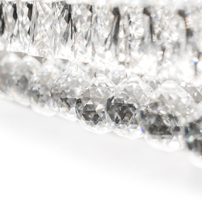 Lampada Da Soffitto Cristallo Led 102w Telecomando App417-cp