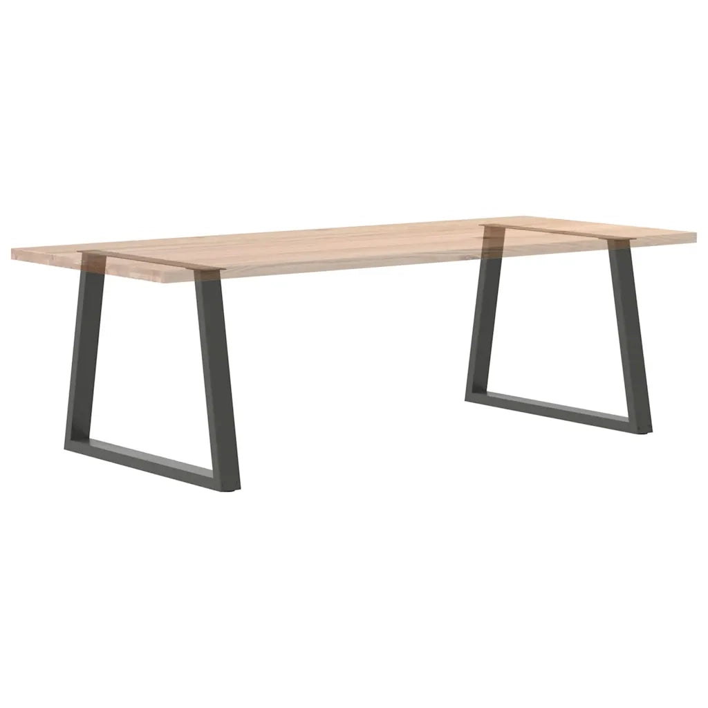 vidaXL Gambe per tavolo da pranzo a forma di V 2 pz Antracite 90x(72-73,3) cm Acciaio