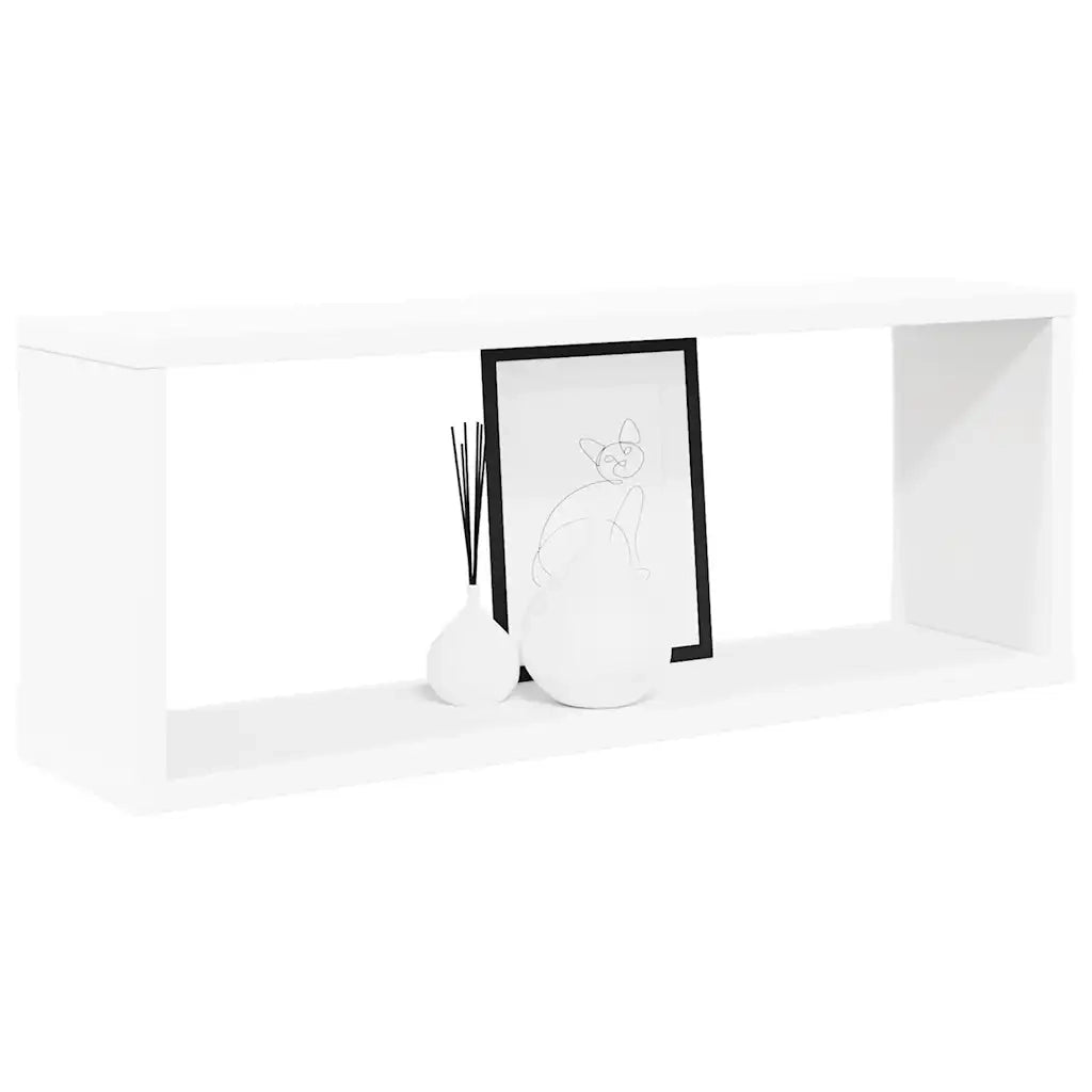 Mensole Parete a Cubo 4 pz Bianche 60x15x23 cm in Truciolato cod mxl 53639