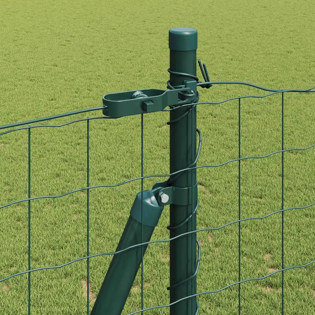 Recinzione da Giardino | Recinzione con Posto Verde 1,5 x 10 m Acciaio