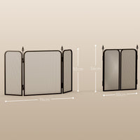 Parascintille con Antine 96x1,3x56 cm in Metallo Nero