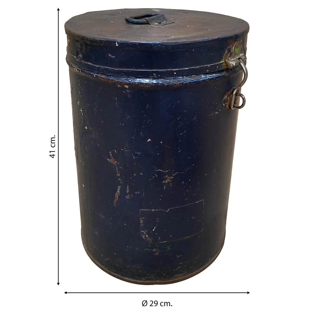 Baule in metallo artigianale 29x29x41h cm