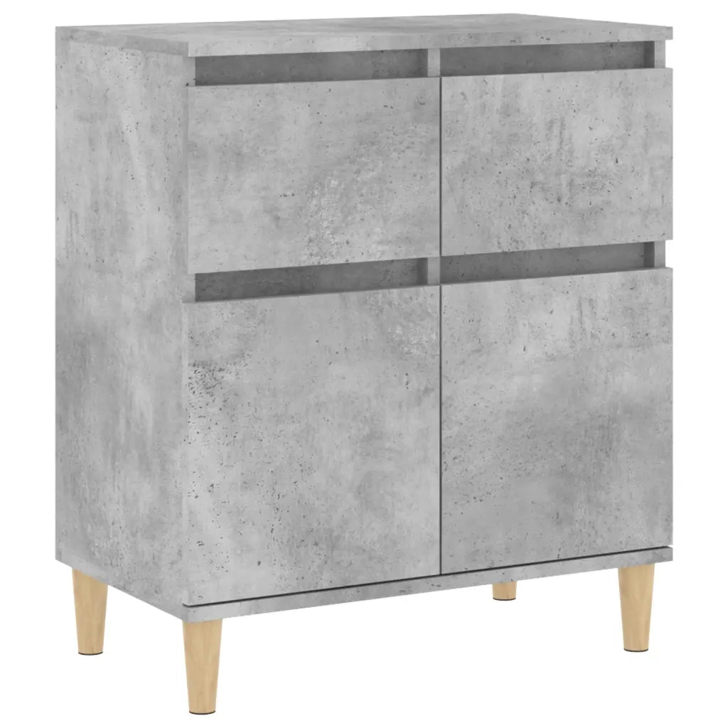 Credenza | Madia | Buffet da pranzo | Armadio da pranzo Grigio Cemento 60x35x70 cm in Legno Multistrato