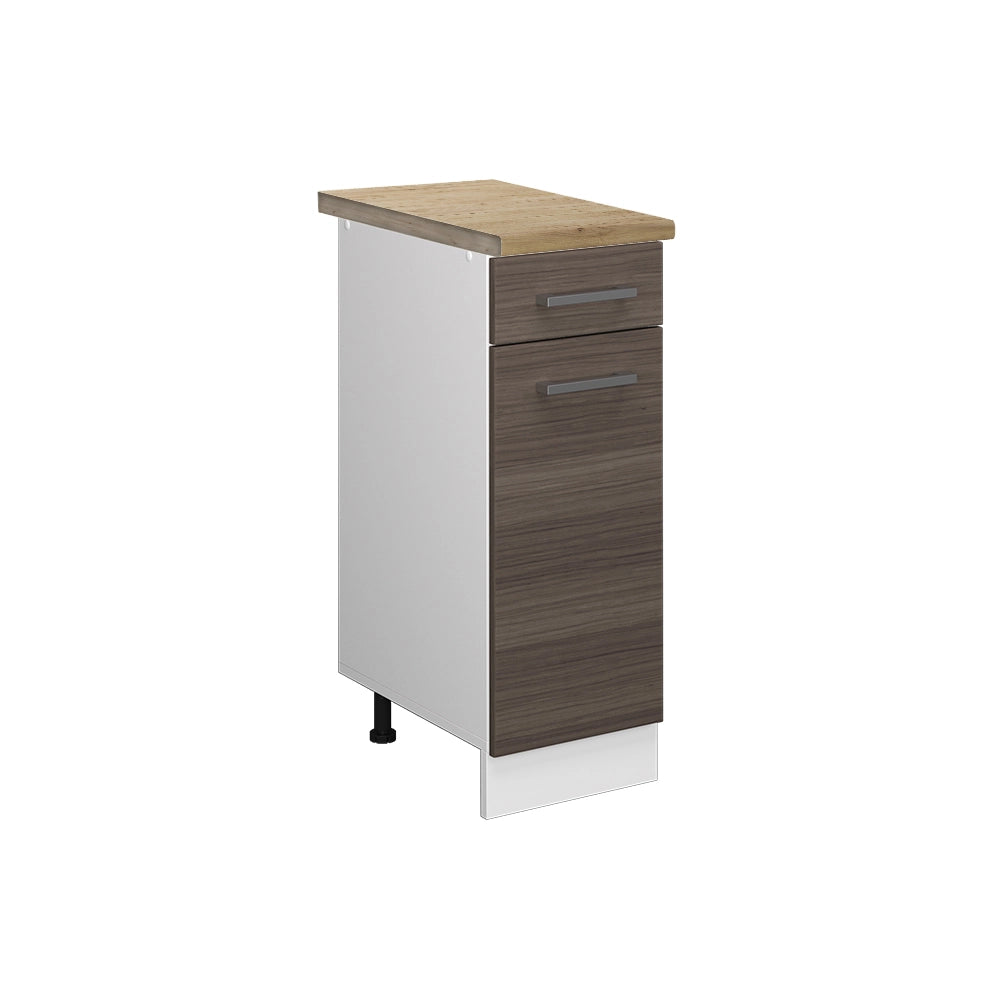 Vicco Mobiletto base per cucina Grigio 30 cm , PL Rovere