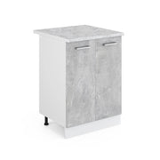 Vicco Base universale Calcestruzzo 60 cm con ante, con piano di lavoro