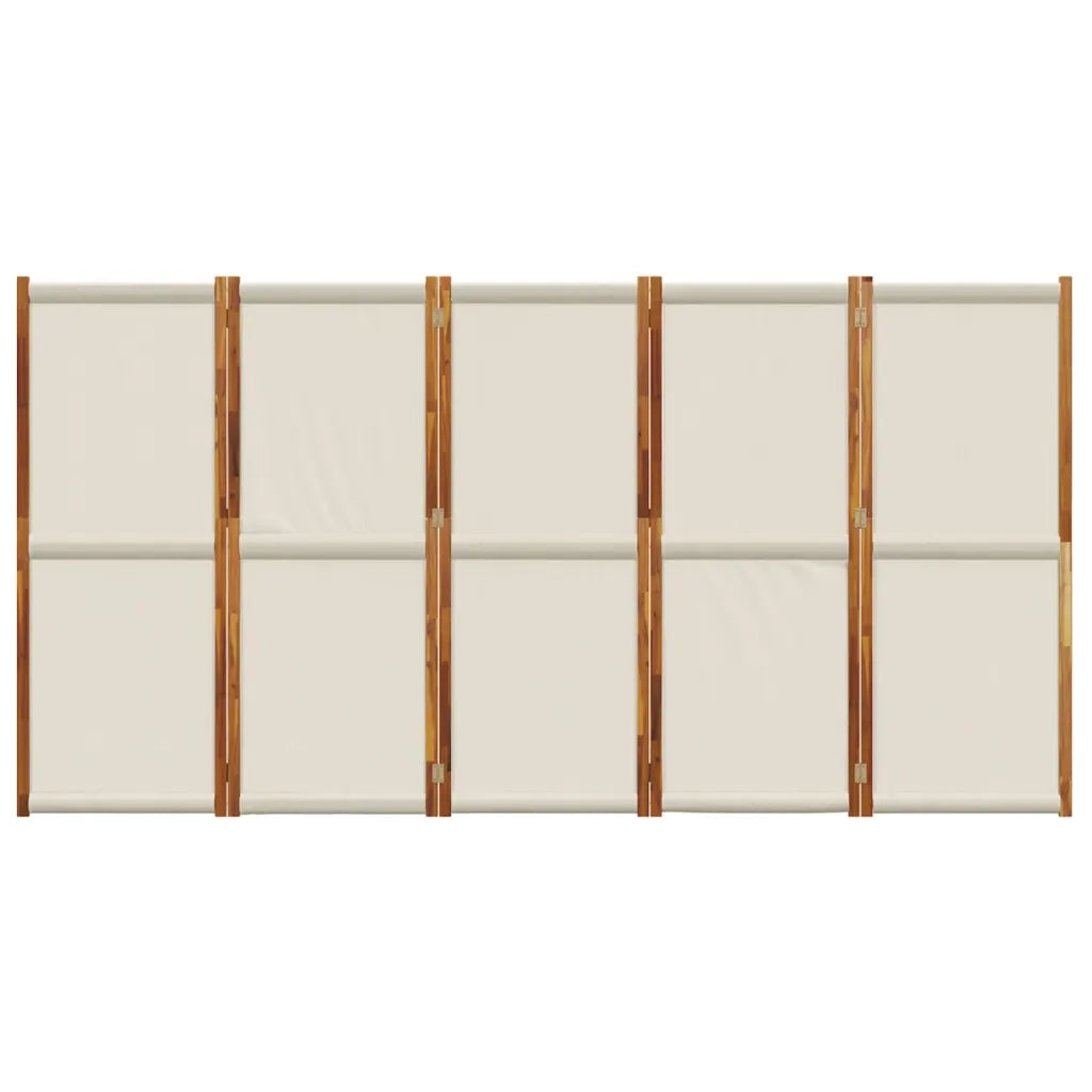 Divisorio a 5 Pannelli Grigio Chiaro 350x180 cm