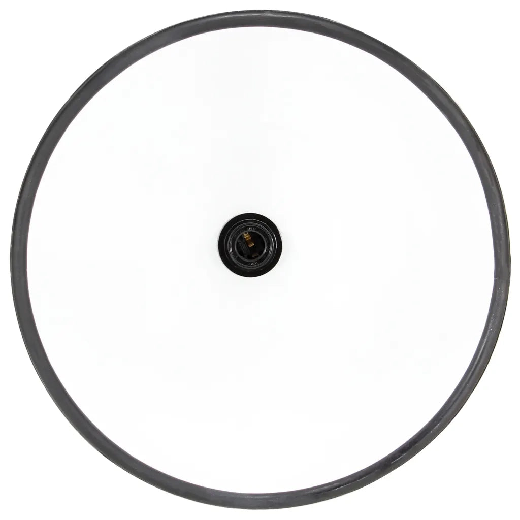Lampada a Sospensione Industriale 25 W Nera Rotonda 40 cm E27 320535