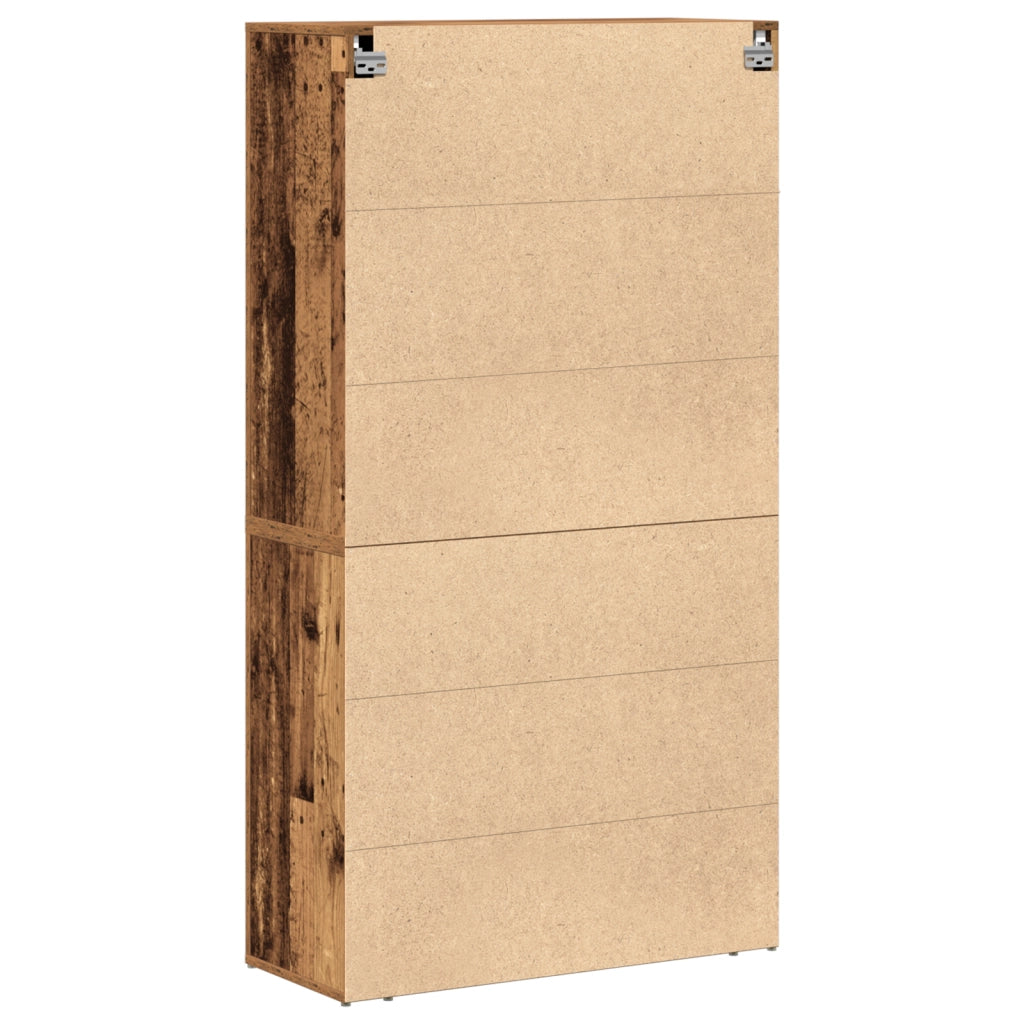 Alto armadio Legno antico 80x33x150 cm Legno ingegnerizzato