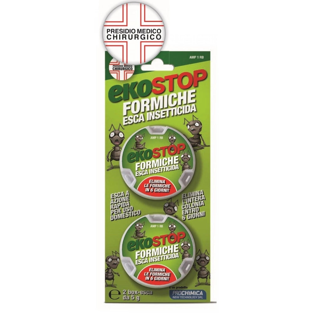 Esca formiche insetticida gel professionale eliminazione colonia rapida 6 giorni ekostop