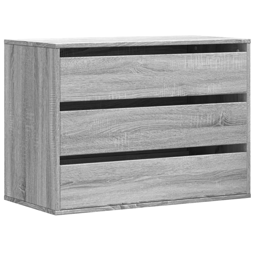 Cassettiera Angolare Grigio Sonoma 80x41x58cm Legno Multistrato 852857