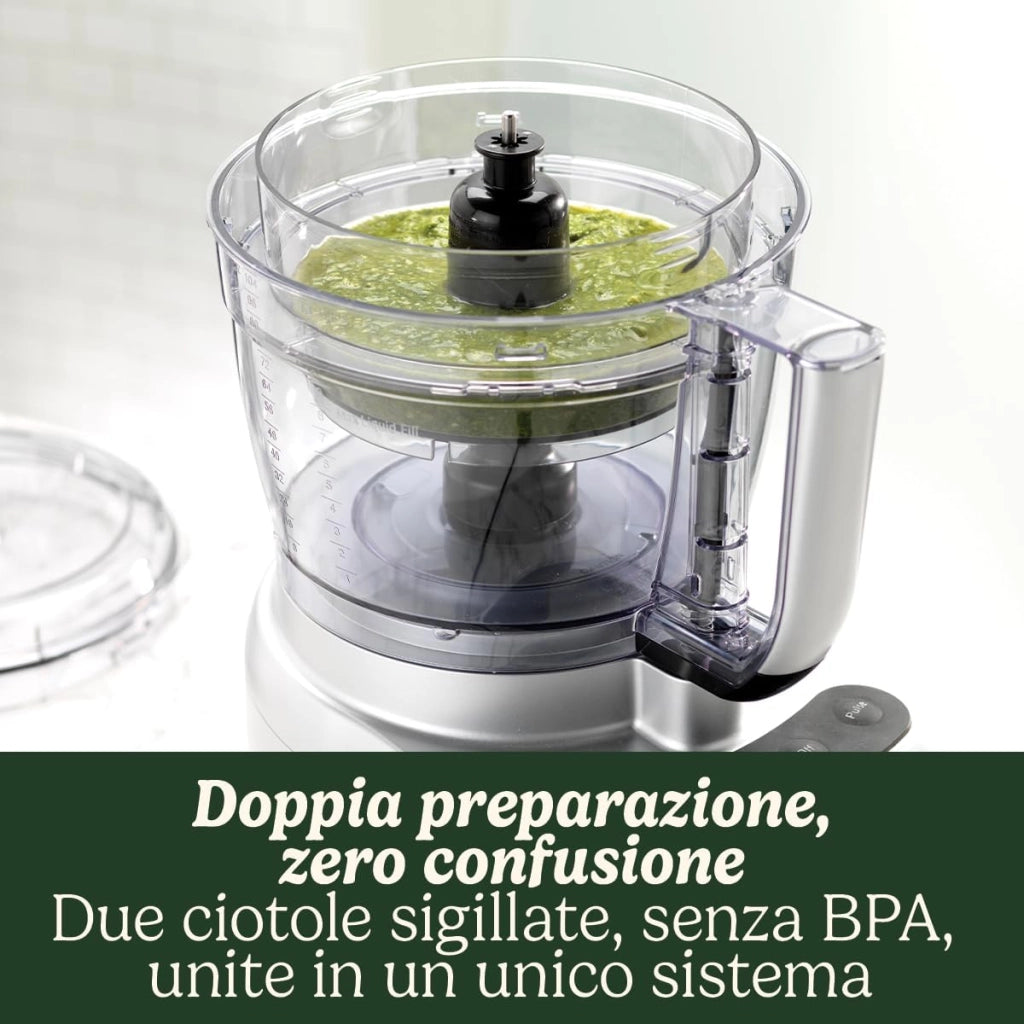 Cuisinart Easy Prep Pro Robot da Cucina con 7 funzioni di preparazione dei pasti | Multifunzione | Lama per tritare e dischi per tagliare a dadini | Parti lavabili in lavastoviglie