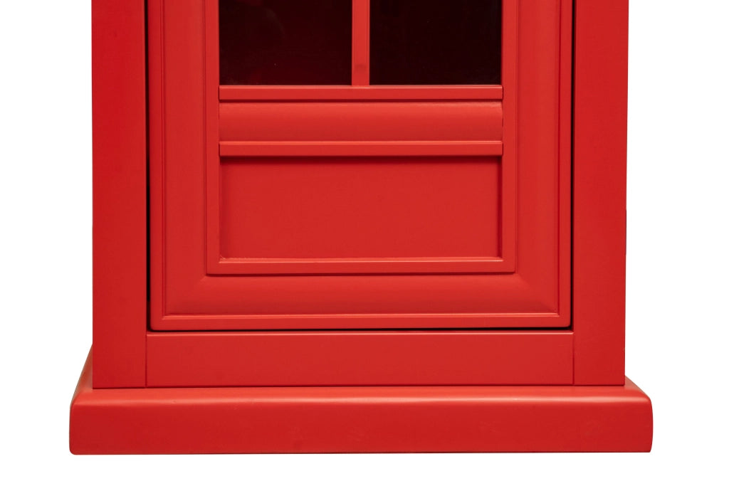 Biscottini Libreria a vetrina in stile cabina telefonica inglese in legno