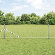 Palo della recinzione Argento 50 x 0,4 m (rete 50 mm) Acciaio
