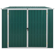 Casetta da giardino cabina ripostiglio casetta da esterno robusta casetta per attrezzi 195 x 198 x 159 cm acciaio zincato verde 02_0022371