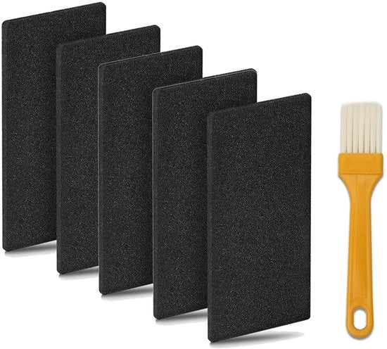 Set di Filtri per Asciugatrice Rinnovabile - Set di 5 - 225 x 107 x 8 mm - Compatibile con Molte Modelli