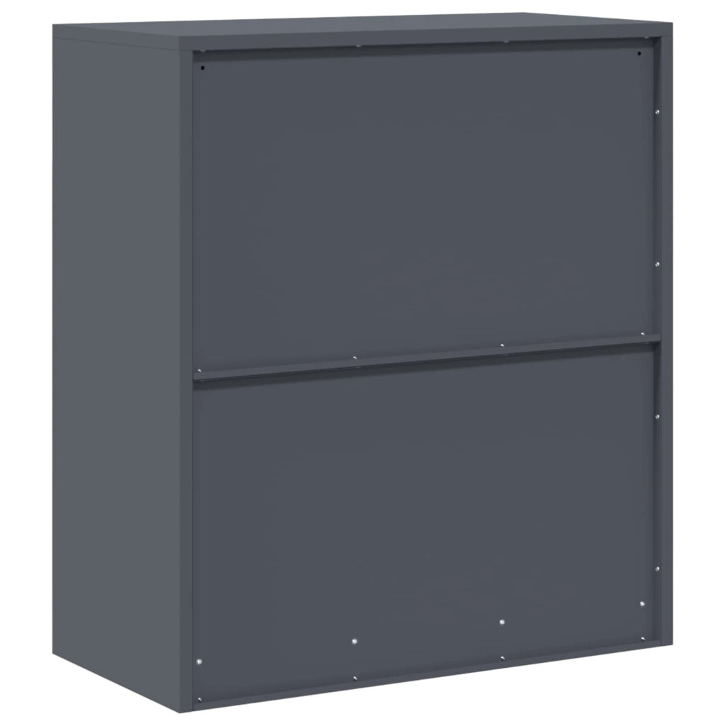 Armadio Antracite 80 x 40 x 90 cm Acciaio 891684