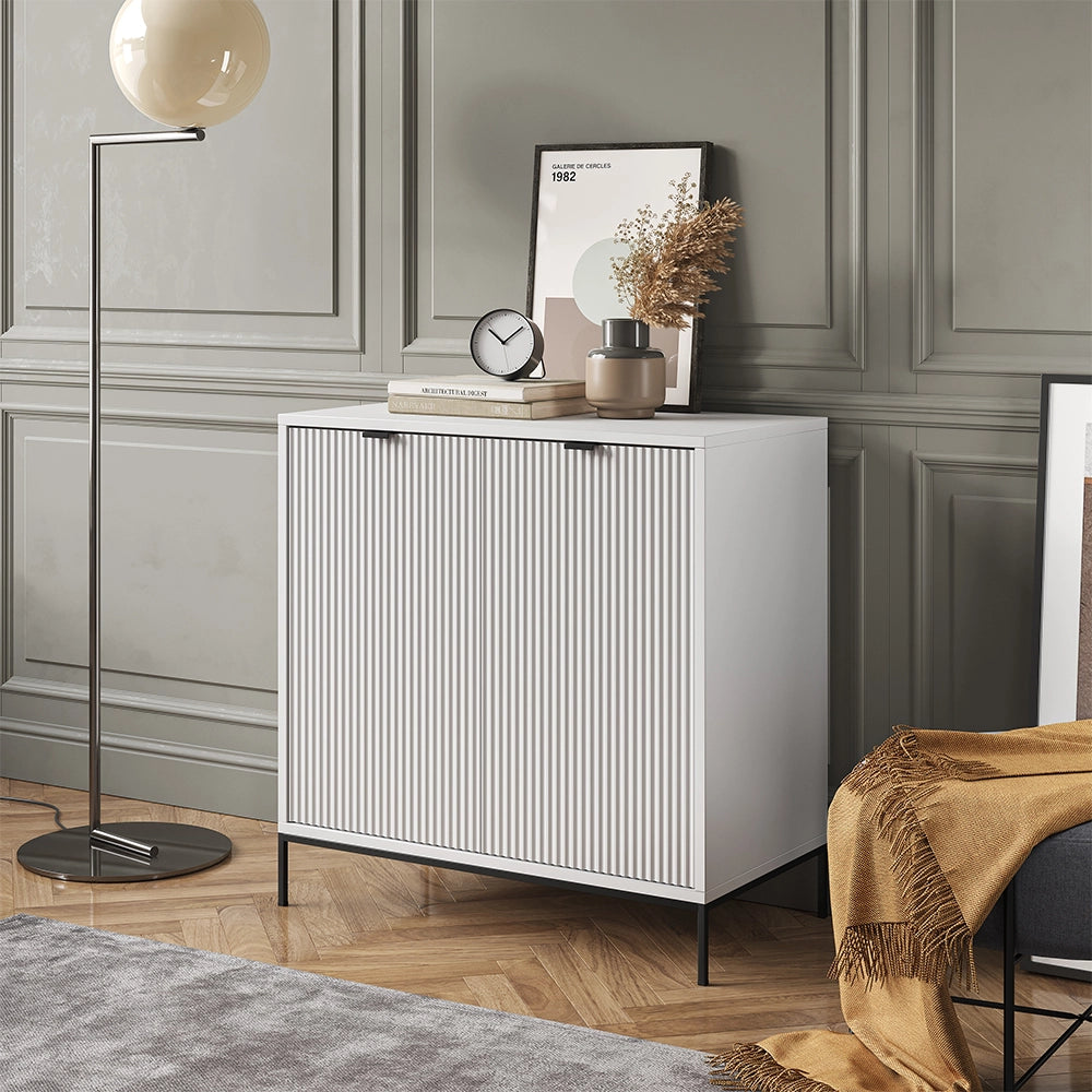 Vicco Cassettiera Bianco 42 x 81.2 cm con 2 porte