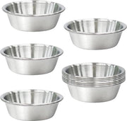Sauciera in acciaio inossidabile 2 oz per piatti di antipasto premium di sushi, coppe metalliche per spezie, mini tazze per sauciere, 10 pezzi, zinco.