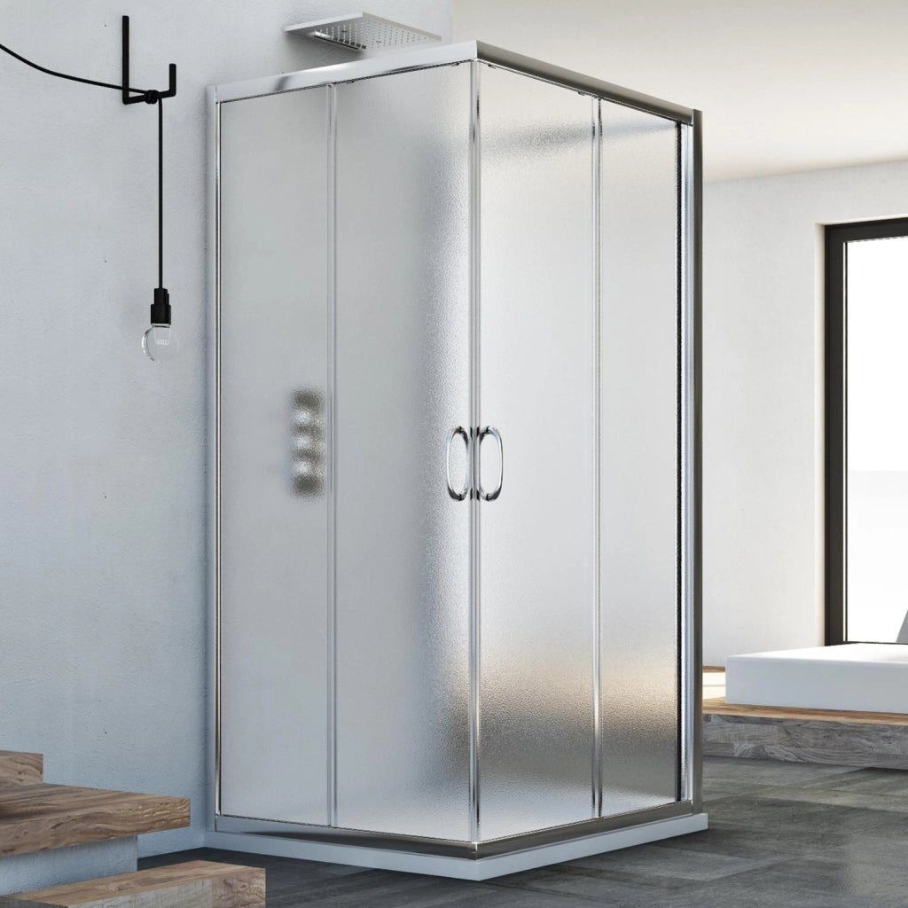 Box Doccia 3 lati 90x75x90 CM H185 stampato C mod. Junior Trio