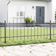 Recinzione per Giardino 6 pcs Grigio 170 x 140 cm