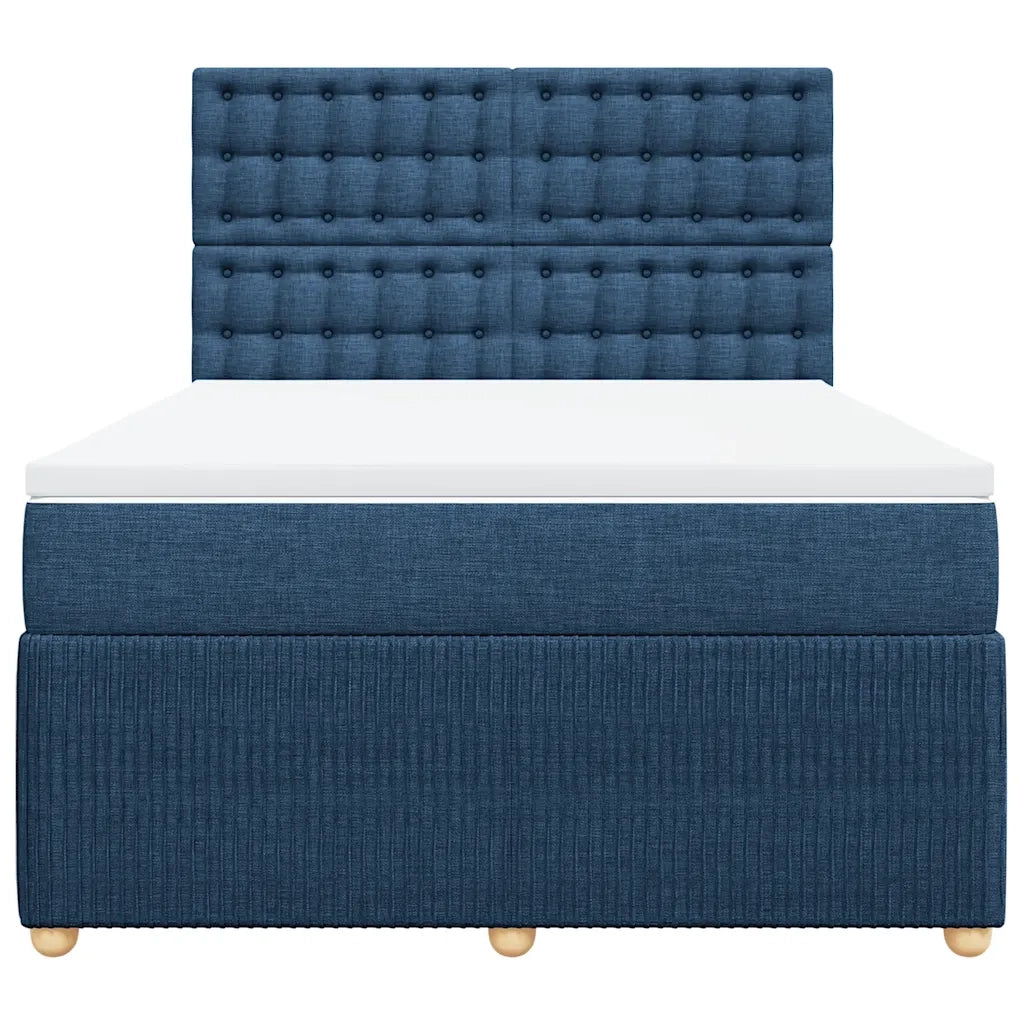 Giroletto a Molle con Materasso Blu 160x200 cm in Tessuto 3294427