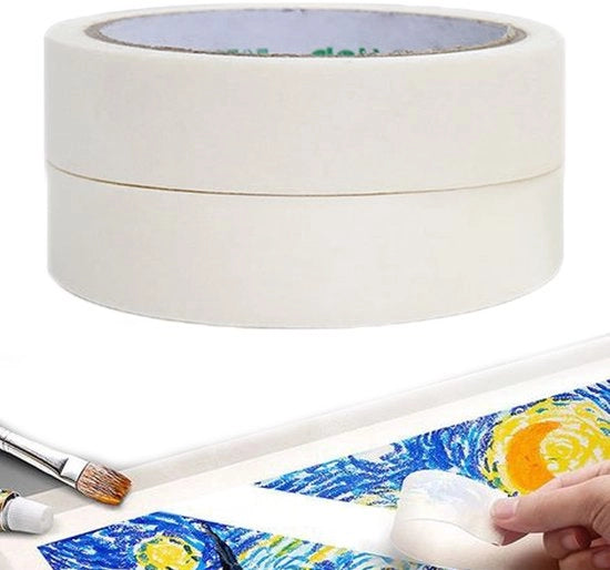 Nastro di mascheratura decorativo 2 cm x 20 m - Flexibile - Senza residui di colla - Adatto per studenti di arte e pittori