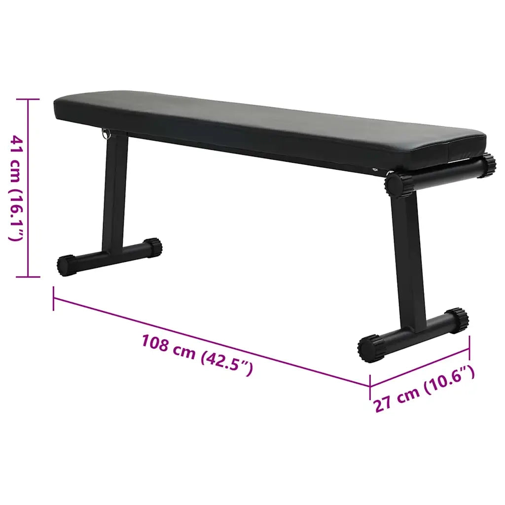Panca per Pesi Nero 108 x 27 x 41 cm CFW3363225