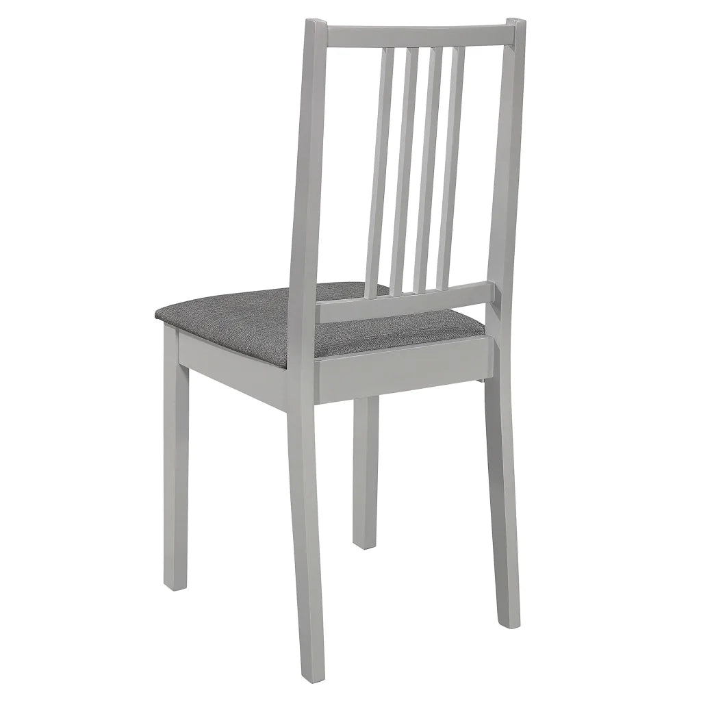 Set per Sala da Pranzo 5 pz in MDF Grigio 276398