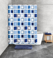 Doccia a vetro 180 x 200 cm - Blu - Decorazione bagno