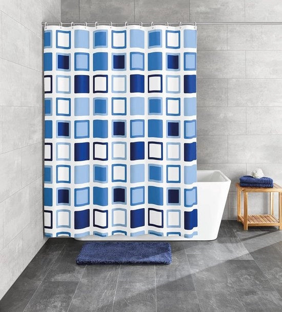 Doccia a vetro 180 x 200 cm - Blu - Decorazione bagno
