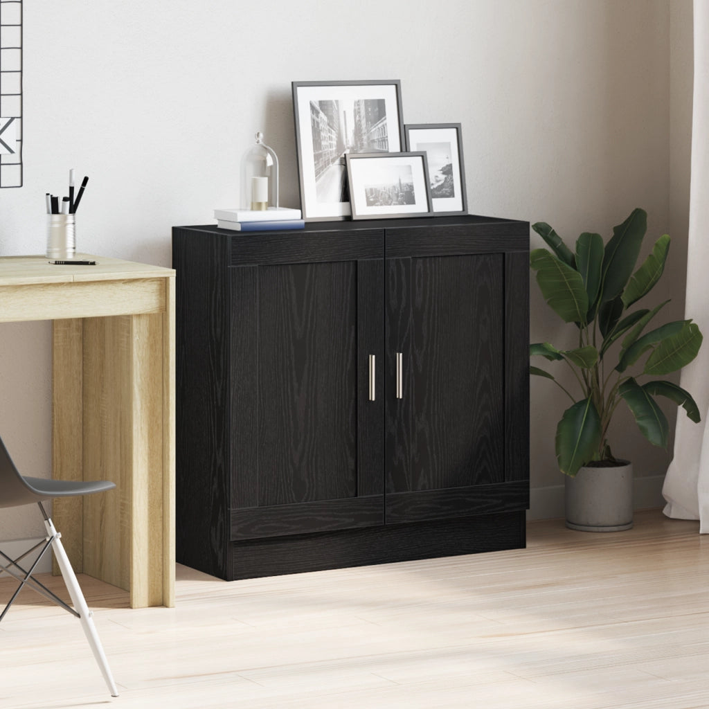 Mobile libreria  Nero Rovere 82,5x30,5x80 cm in legno ingegnerizzato