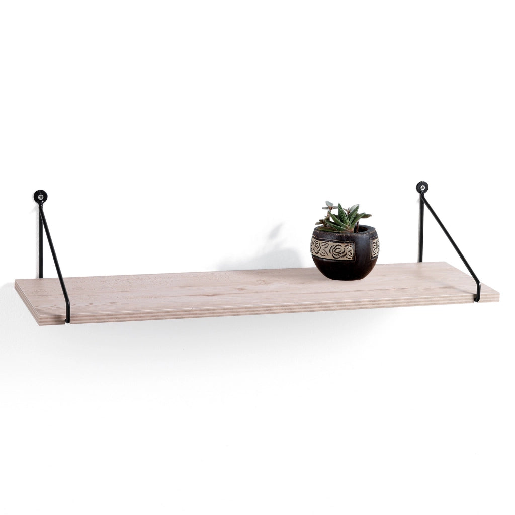 Mensola da parete effetto legno finitura rovere cm. H.11 x L.60 x P.16