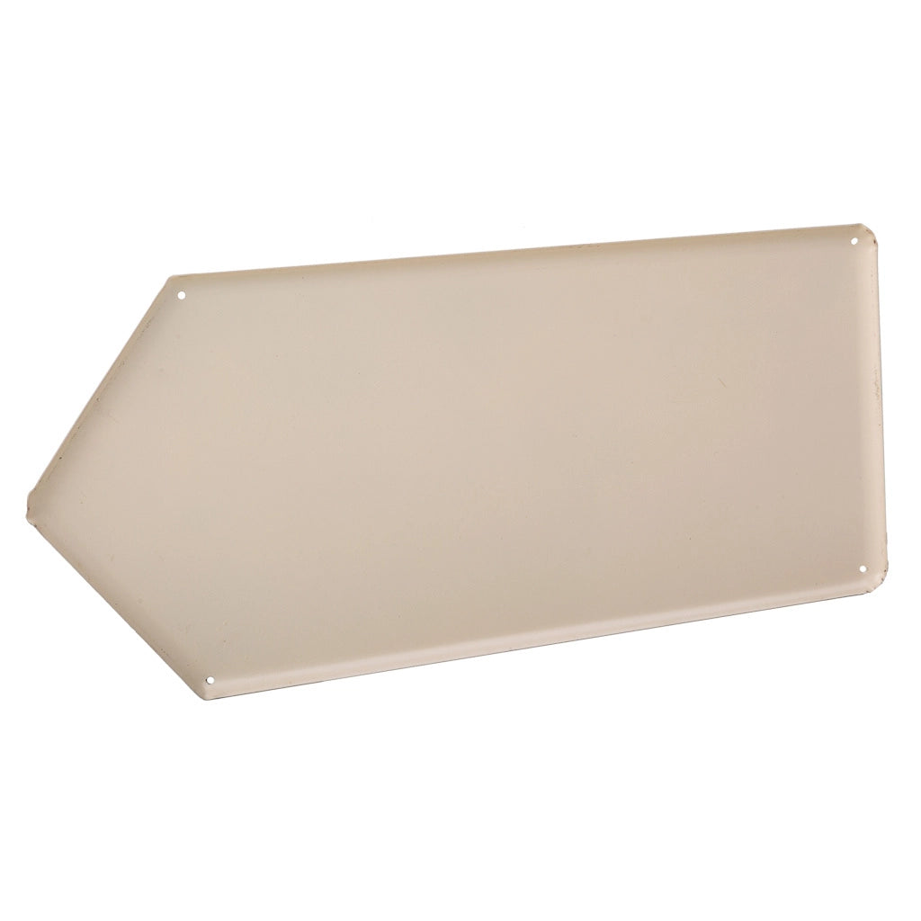 Piatto metallo panna 20x42x1h