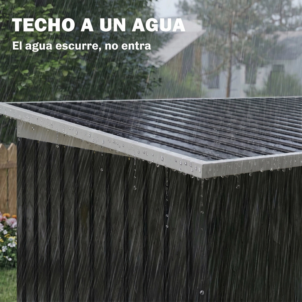 Casetta da Giardino ¨C zephmum ¨C Grigio Scuro 280x130x172 cm